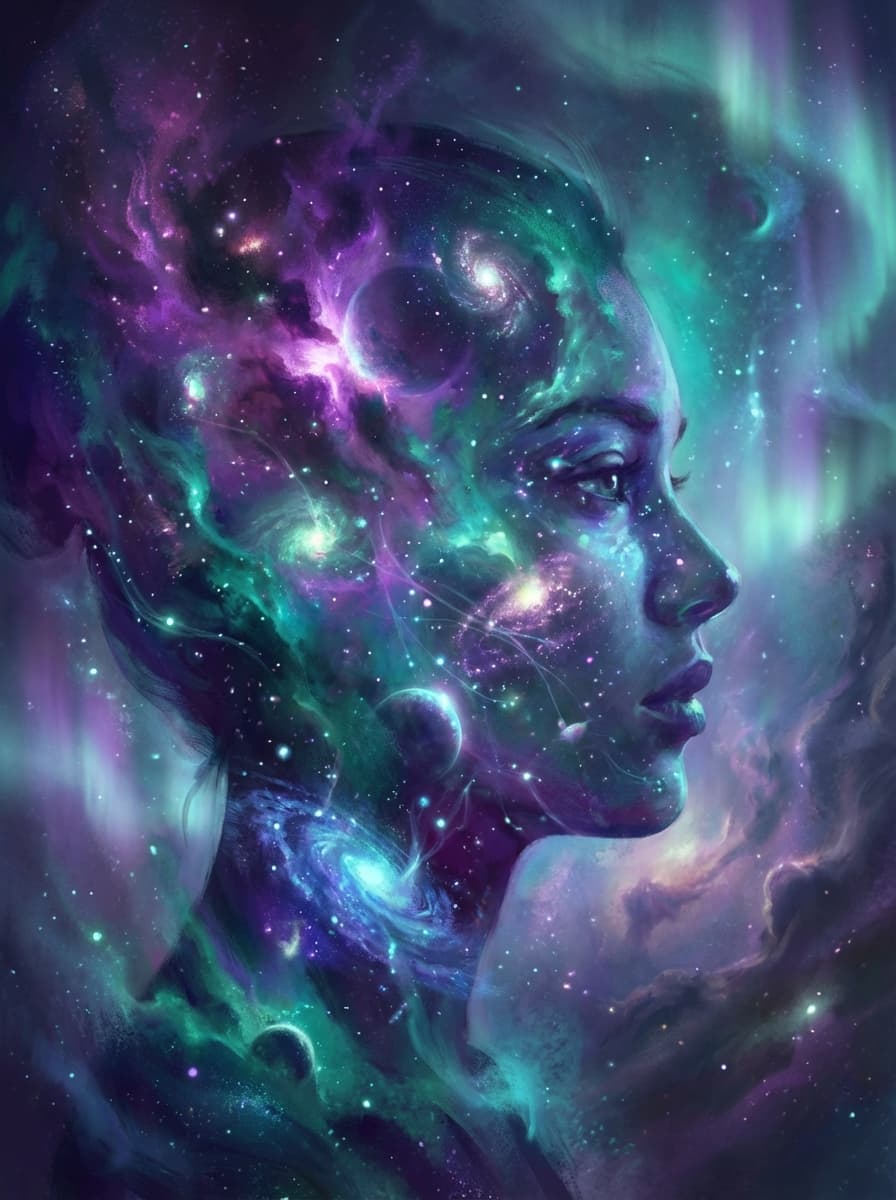 Surreal portrait art